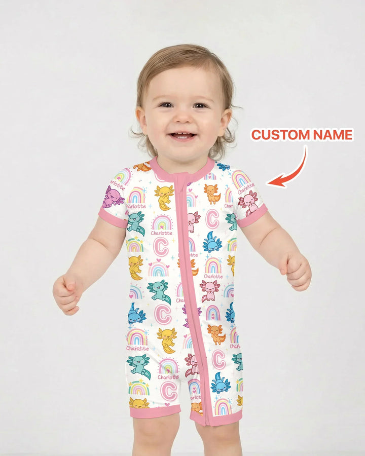 Axololt Custom Name Bamboo Shorty Zippy
