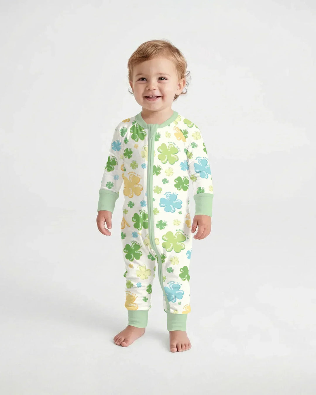 Shamrocks Print St. Patrick's Day Bamboo Convertible Zippy