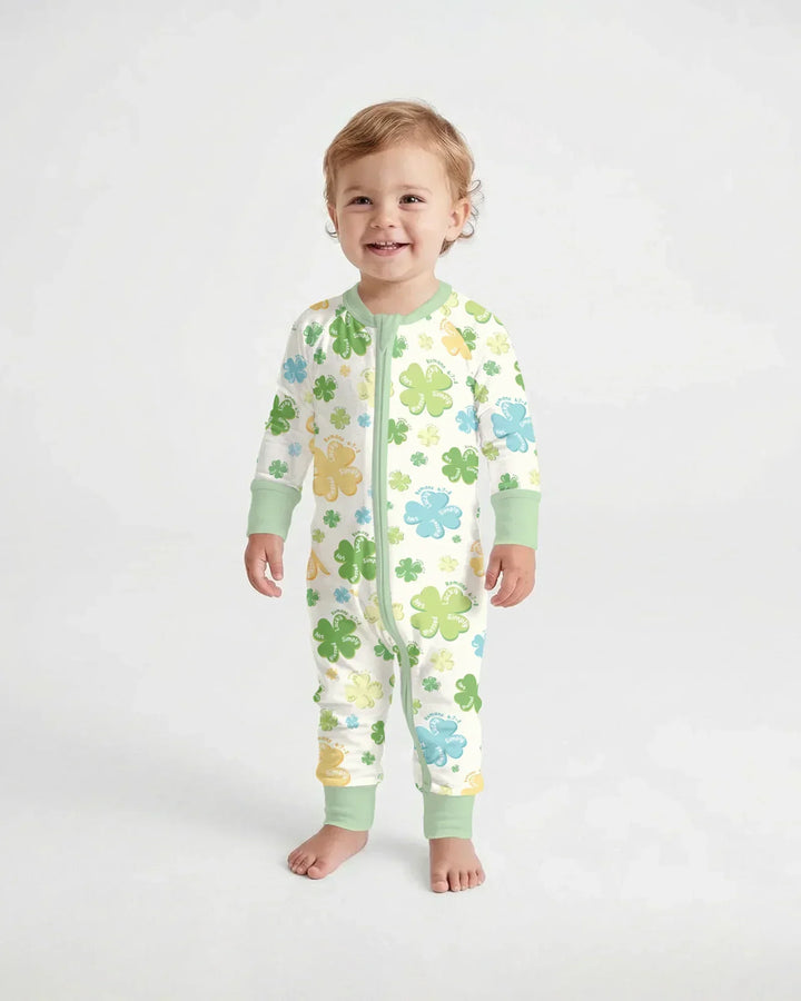 Shamrocks Print St. Patrick's Day Bamboo Convertible Zippy
