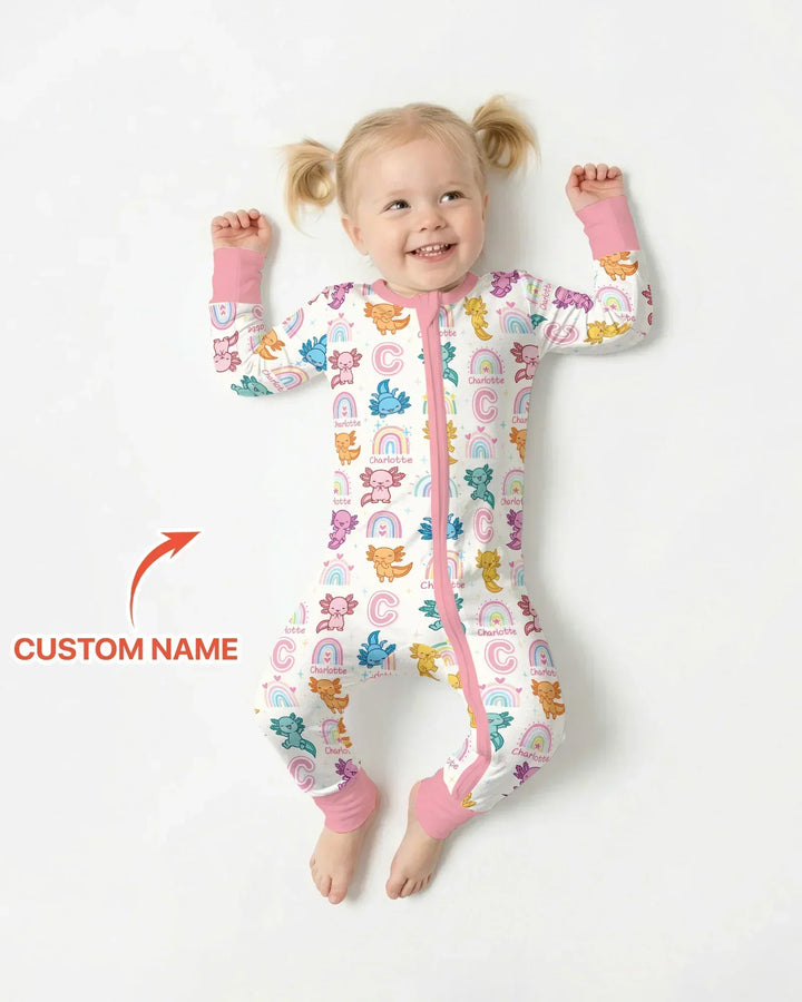 Axololt Custom Name Bamboo Convertible Zippy