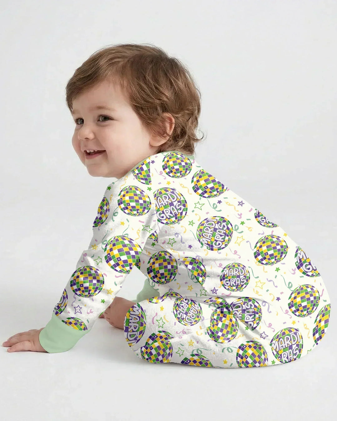 Mardi Gras Disco Ball Bamboo Convertible Zippy