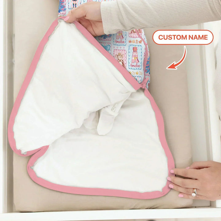 Custom Name Nutcracker Wonderland Bamboo Sleep Bag