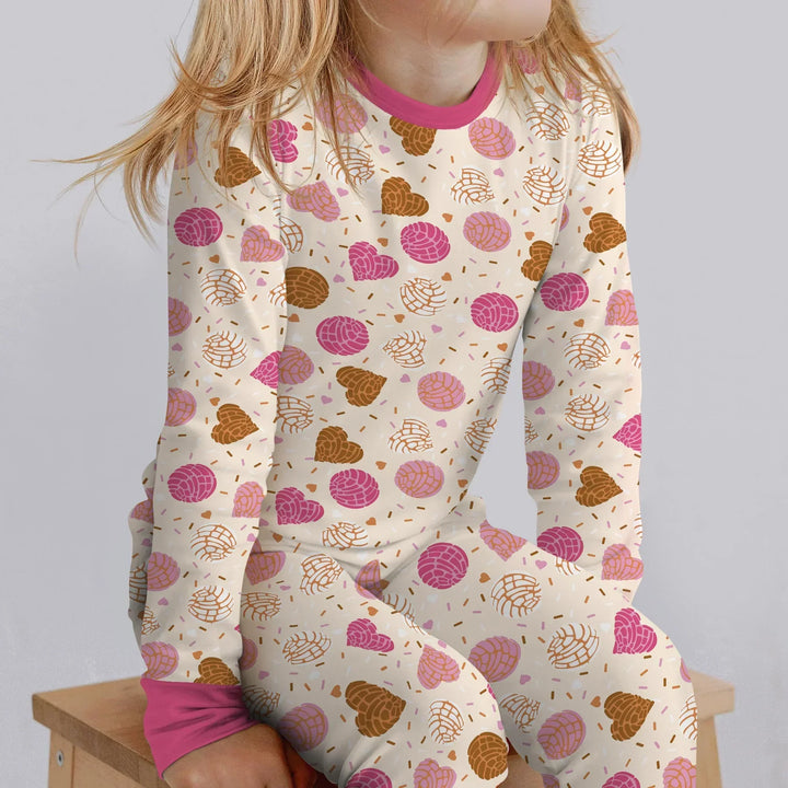 Sweet Concha Bamboo Two Piece Long Sleeve Pajama Set