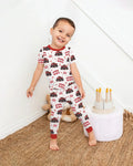 Crushin Hearts Bamboo Two Piece Short Sleeve Pajama Set