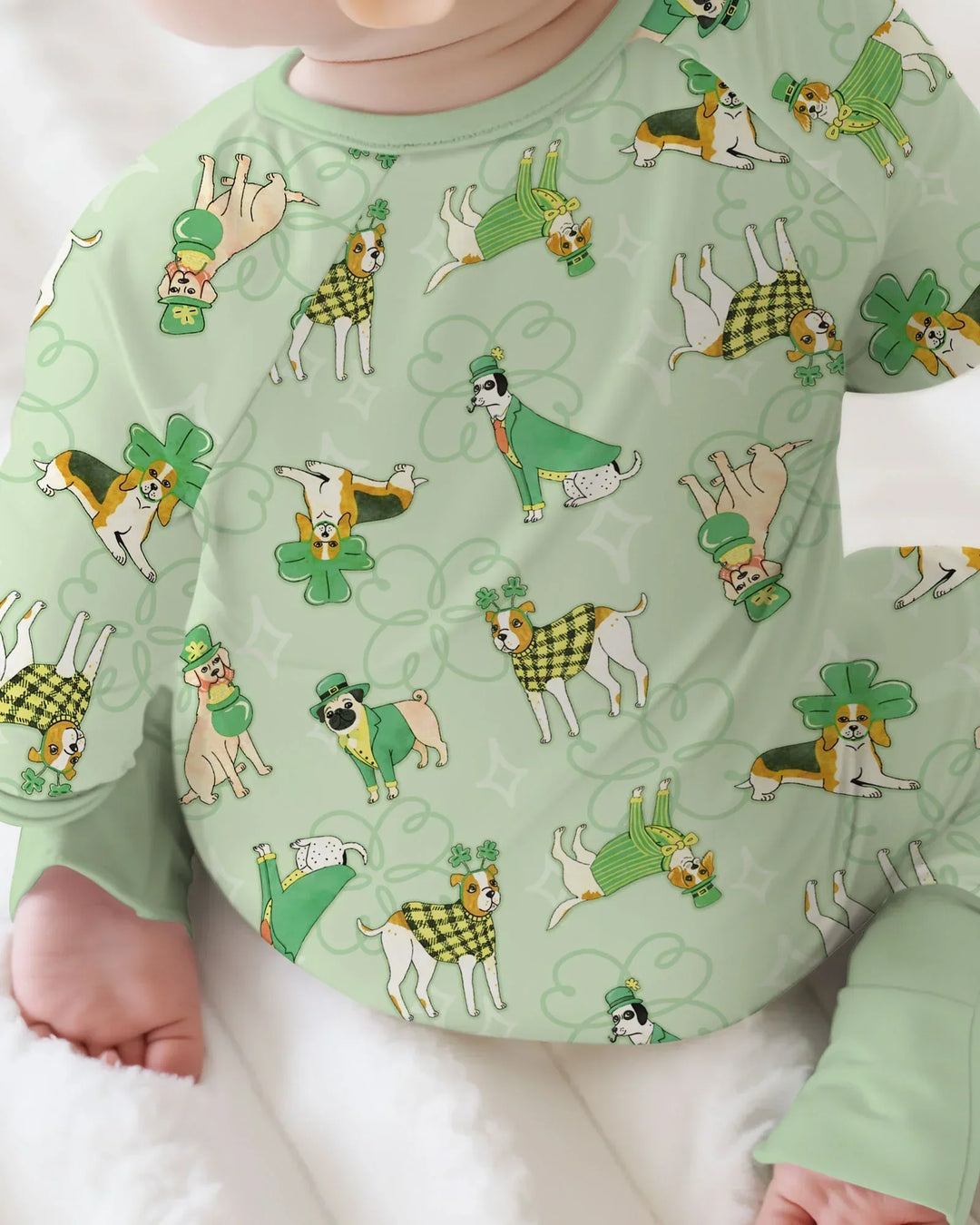 St. Patrick's Day Puppies Bamboo Convertible Zippy