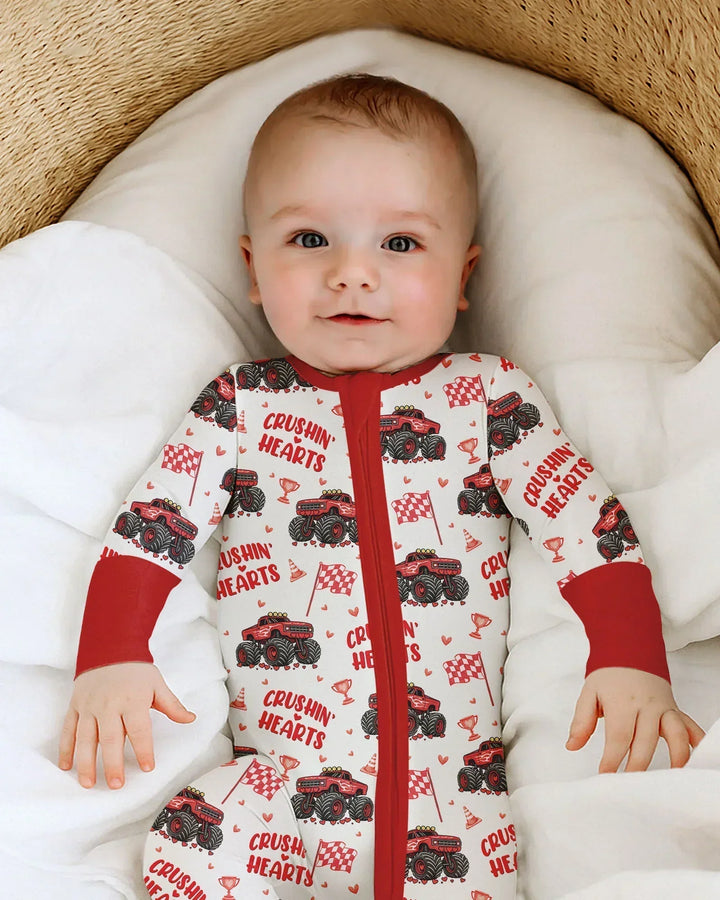 Crushin Hearts Bamboo Convertible Zippy