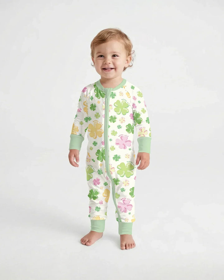 Shamrocks Print St. Patrick's Day Bamboo Convertible Zippy
