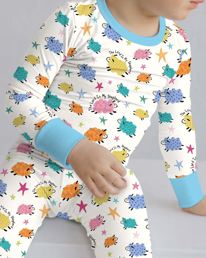 The Lord Is My Shepherd Bamboo Two Piece Long Sleeve Pajama Set