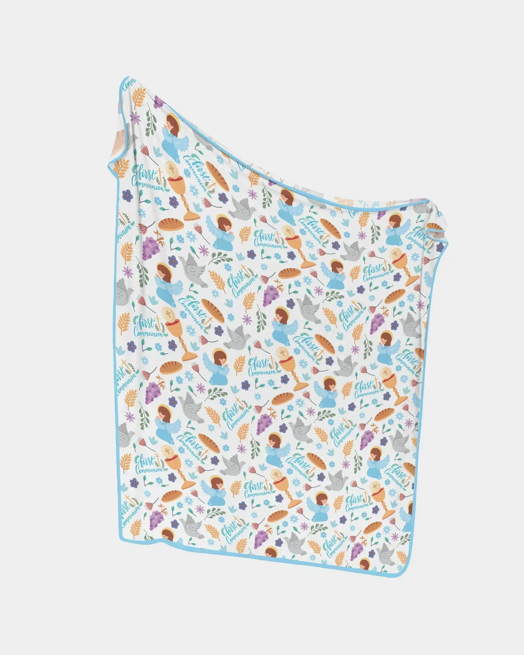 First Communion Bamboo Blanket