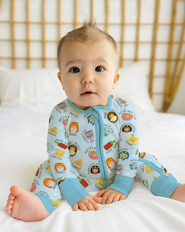 Cute Passover Characters Bamboo Convertible Zippy