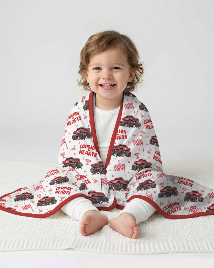 Crushin Hearts Bamboo Blanket