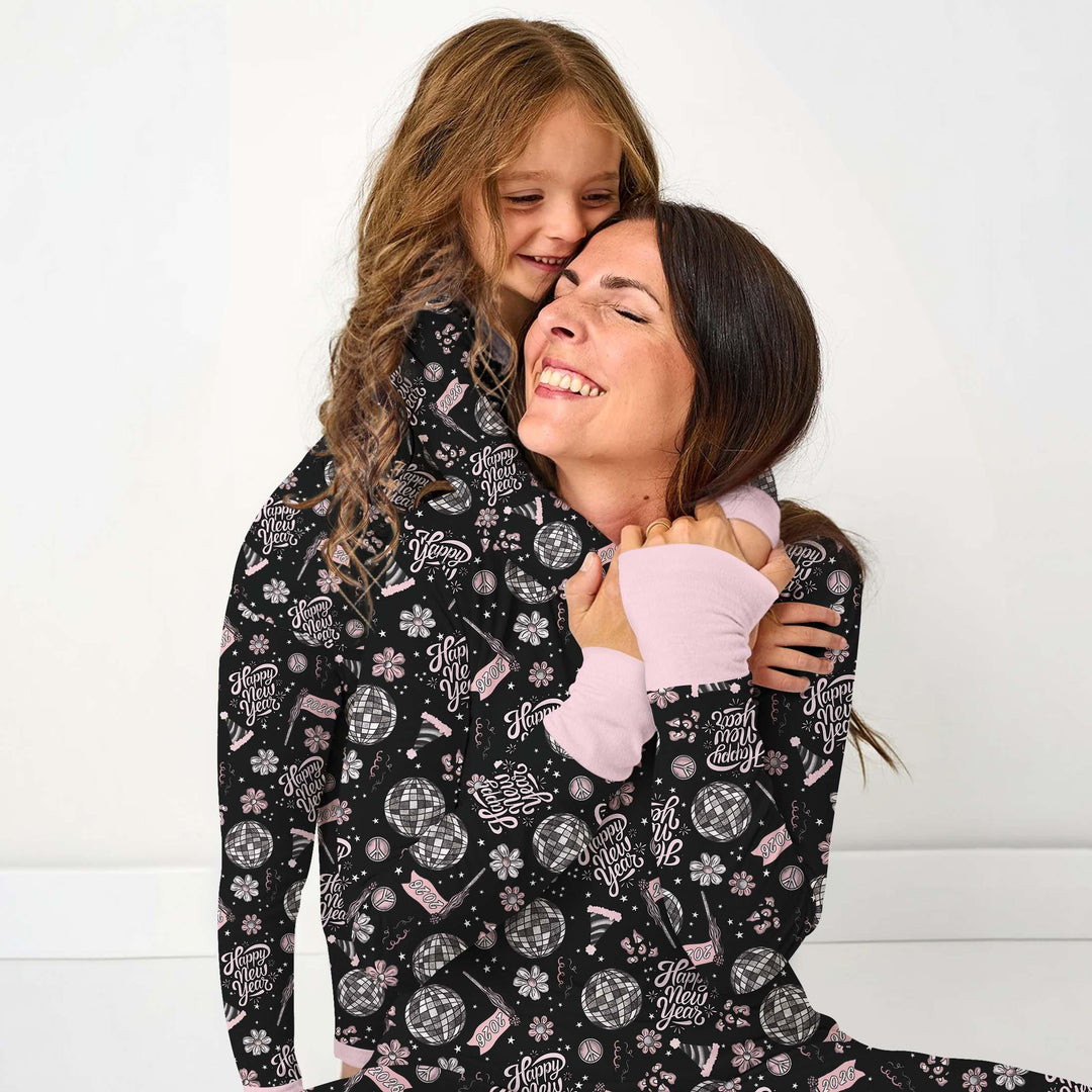 Disco New Years Eve Bamboo Two Piece Long Sleeve Pajama Set