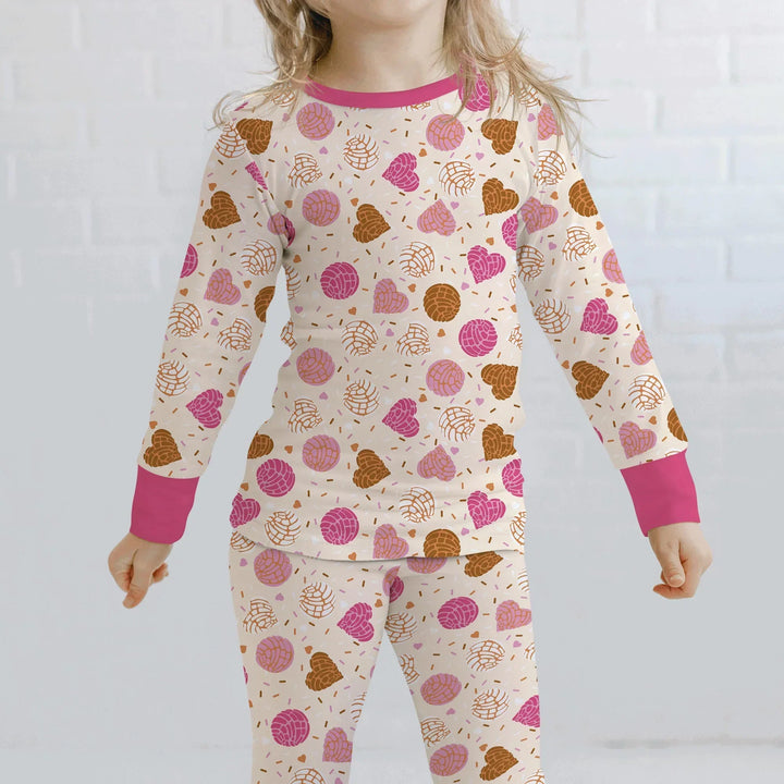 Sweet Concha Bamboo Two Piece Long Sleeve Pajama Set