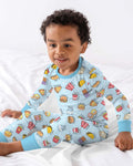 Kawaii Yummy Food Bamboo Two Piece Long Sleeve Pajama Set