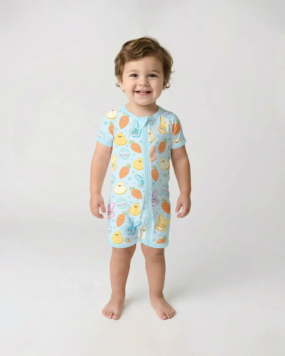Easter Christian Bunny Bamboo Shorty Zippy