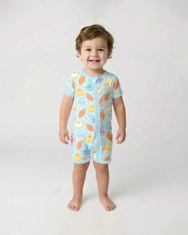Easter Christian Bunny Bamboo Shorty Zippy