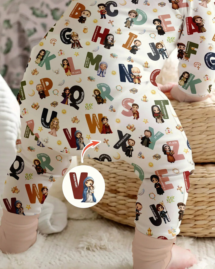 Catholic Saint ABCs Bamboo Convertible Zippy