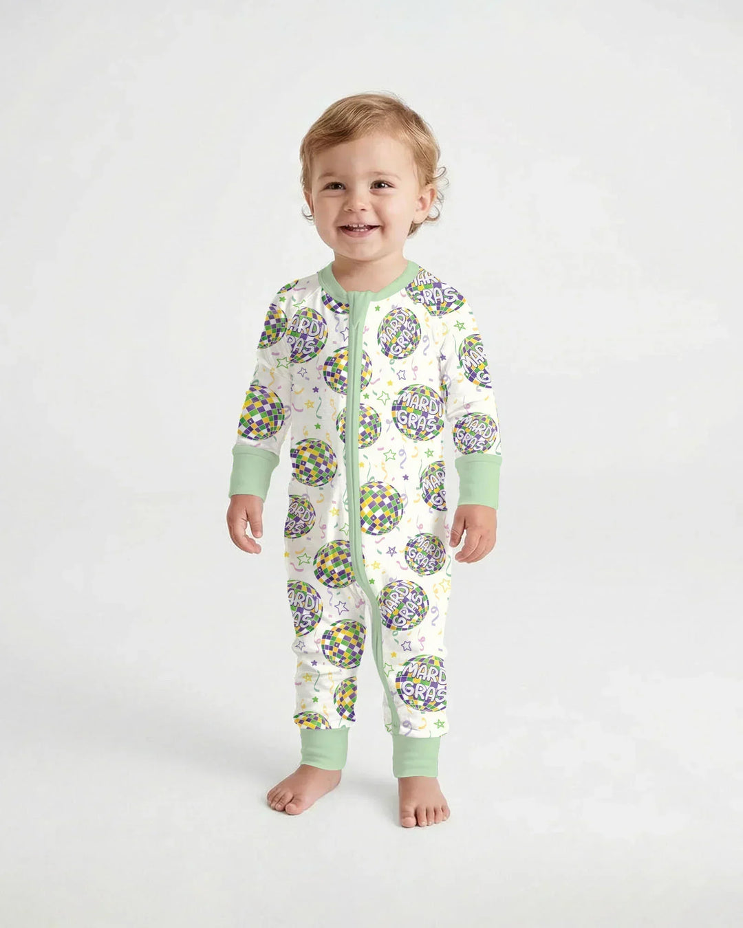 Mardi Gras Disco Ball Bamboo Convertible Zippy