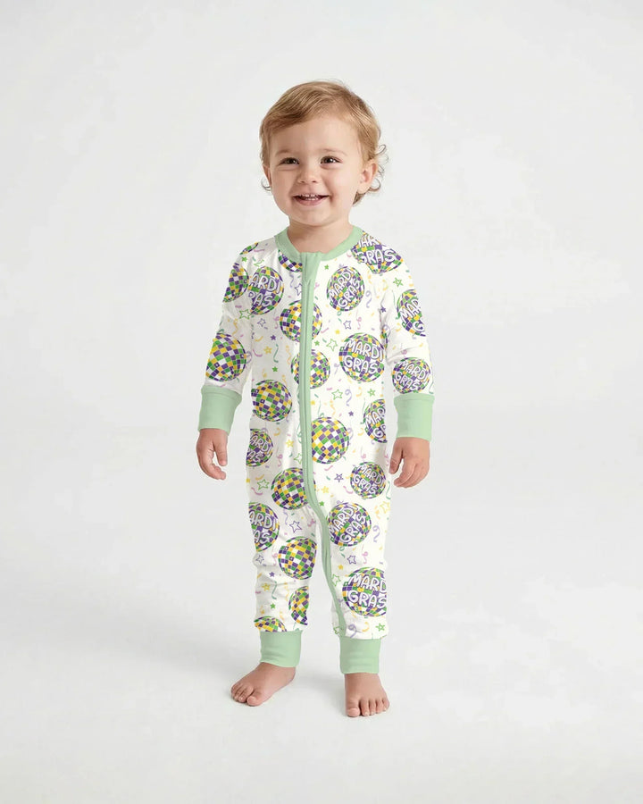 Mardi Gras Disco Ball Bamboo Convertible Zippy