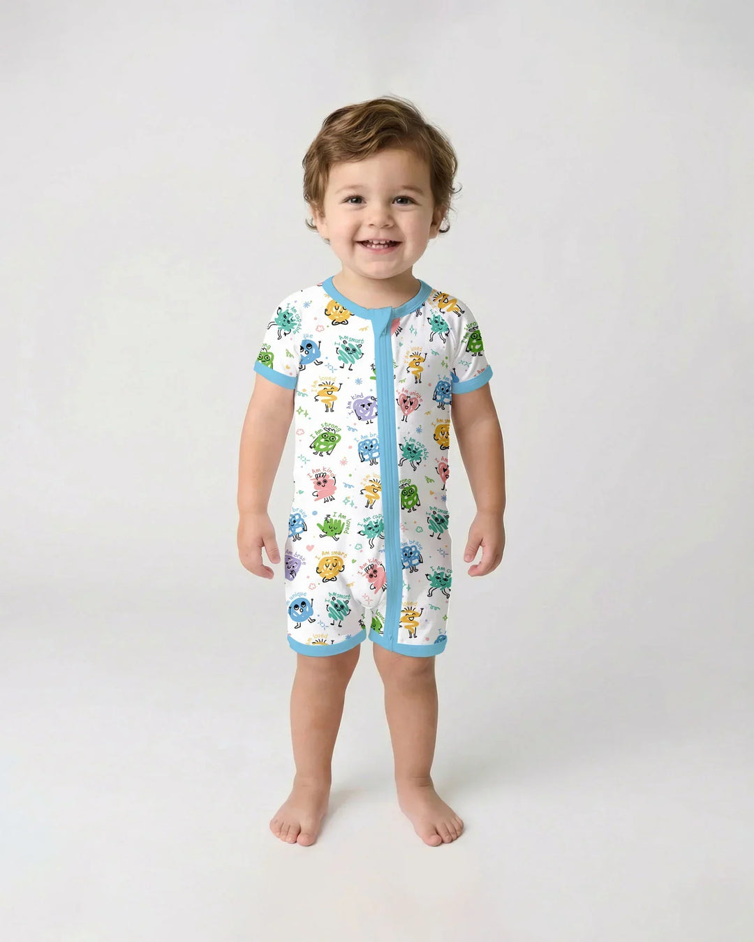Positive Affirmations Bamboo Shorty Zippy