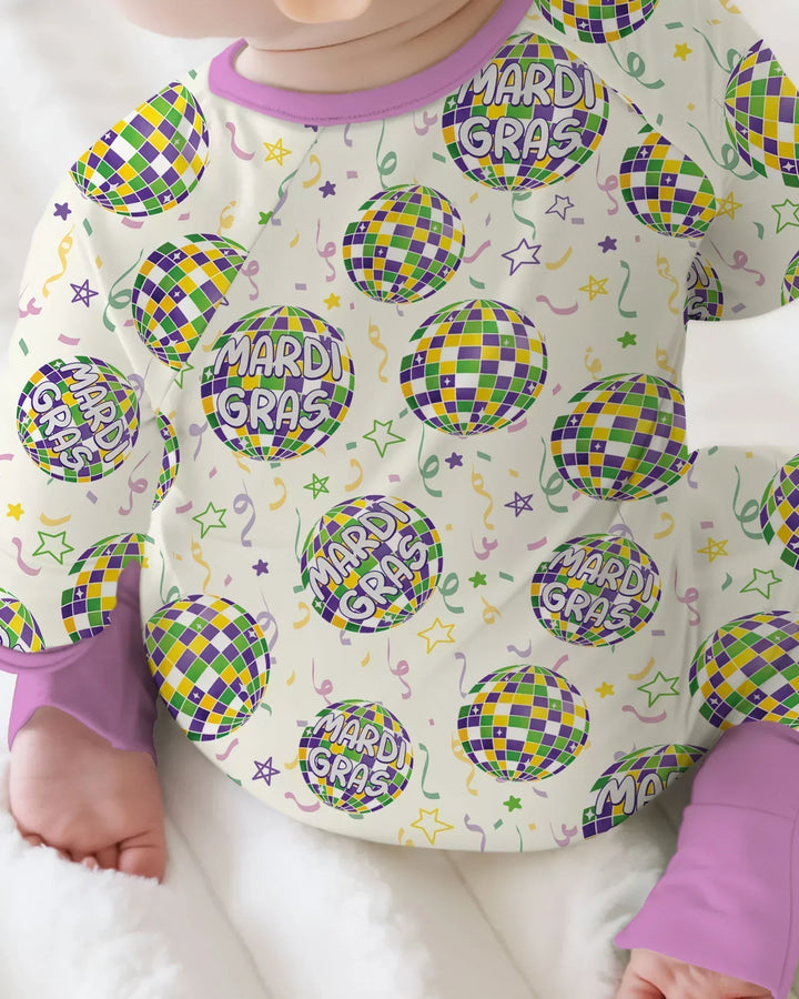 Mardi Gras Disco Ball Bamboo Convertible Zippy