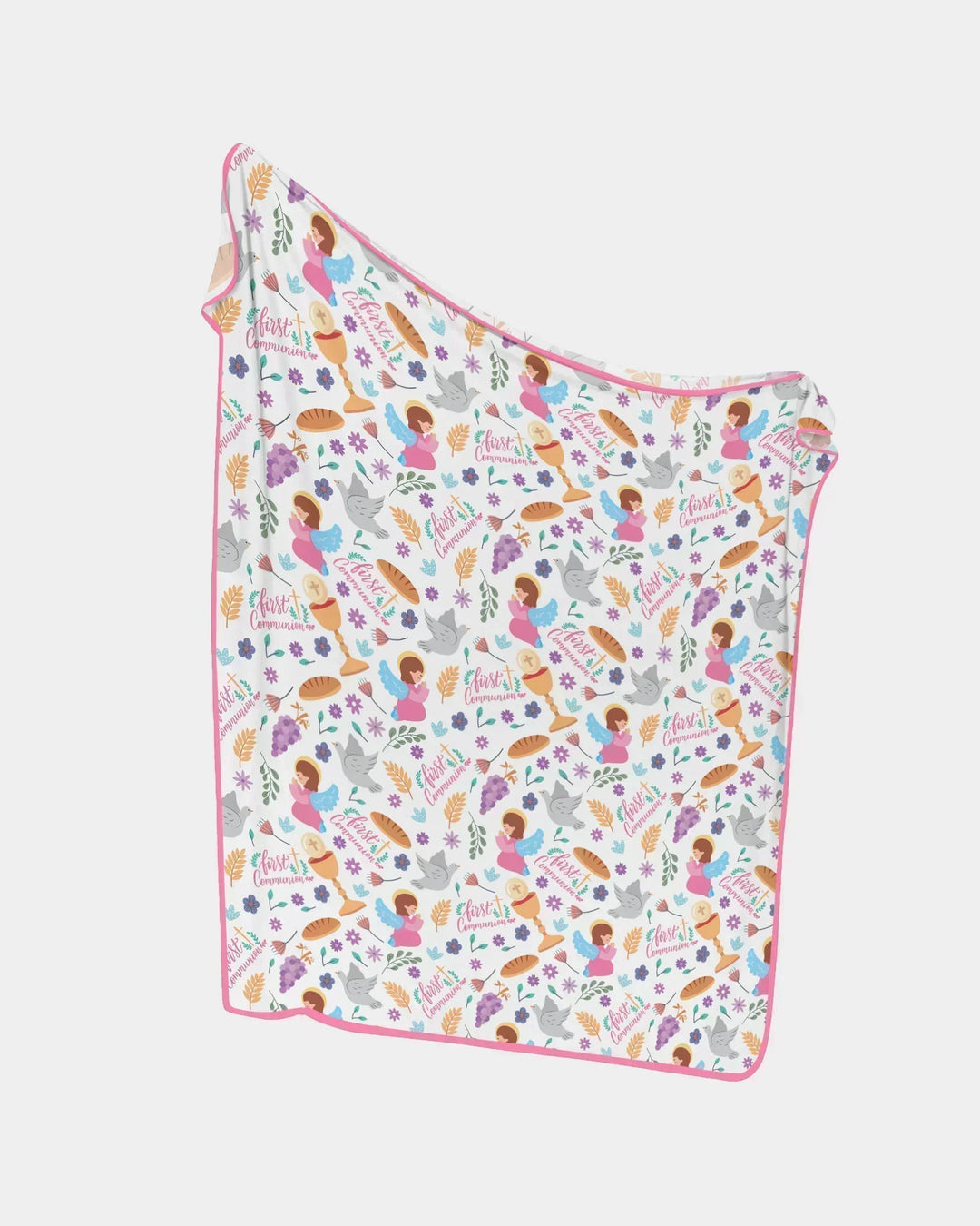 First Communion Bamboo Blanket