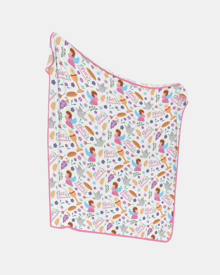 First Communion Bamboo Blanket
