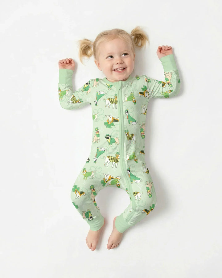 St. Patrick's Day Puppies Bamboo Convertible Zippy