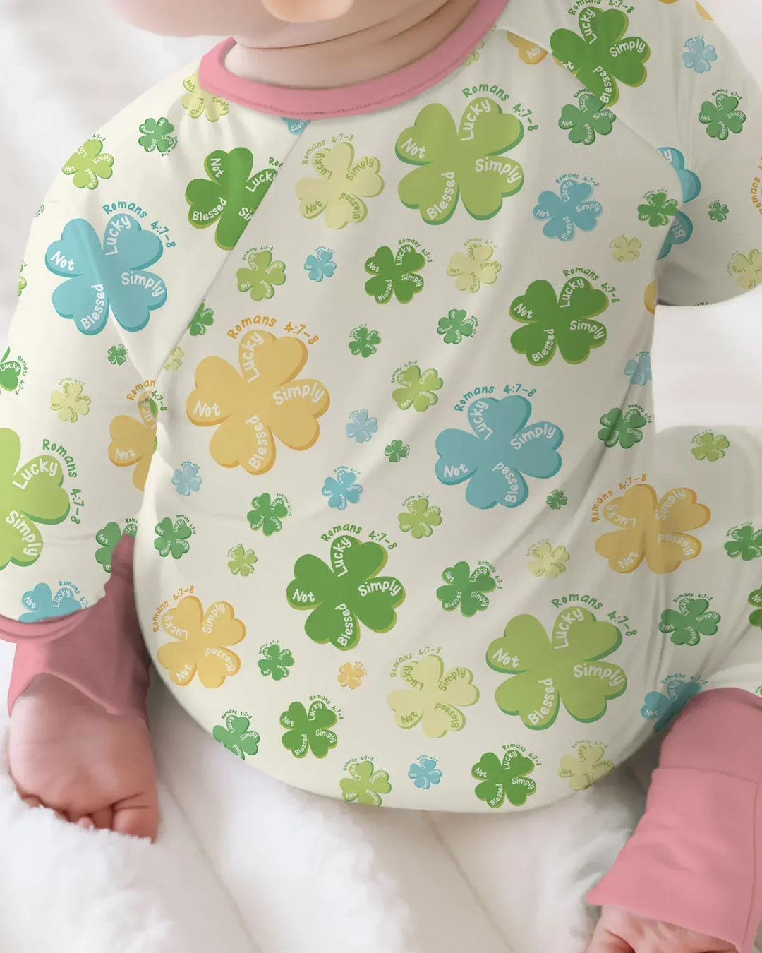 Shamrocks Print St. Patrick's Day Bamboo Convertible Zippy