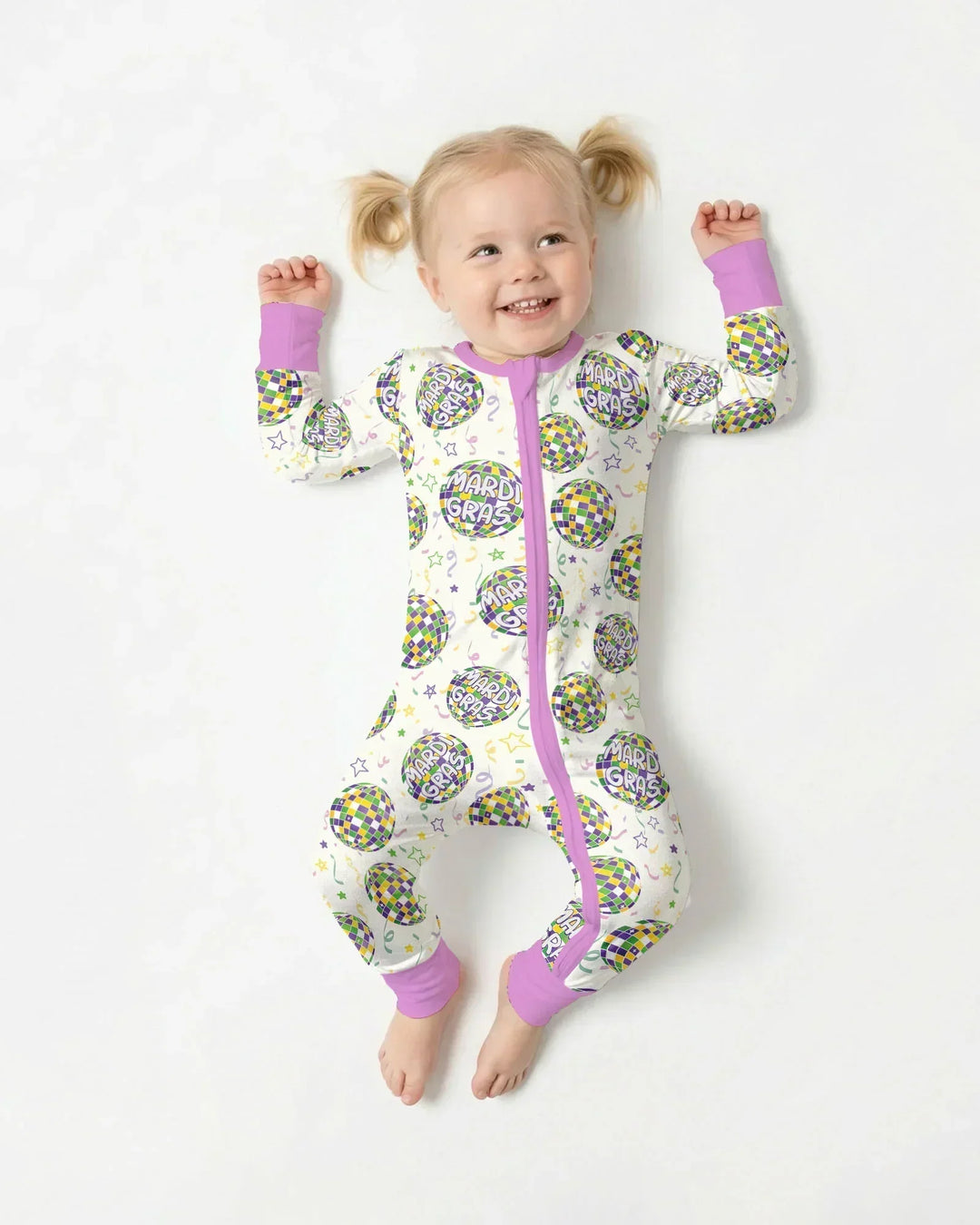 Mardi Gras Disco Ball Bamboo Convertible Zippy