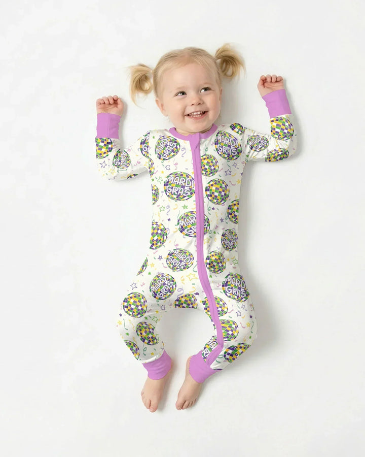 Mardi Gras Disco Ball Bamboo Convertible Zippy