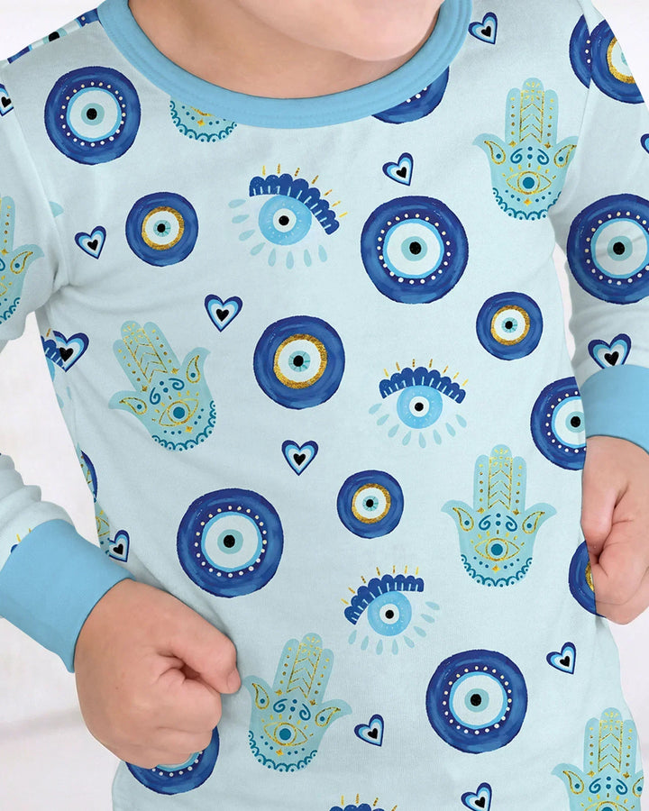 Mini Mystic Family Matching Bamboo Two Piece Long Sleeve Pajama Set