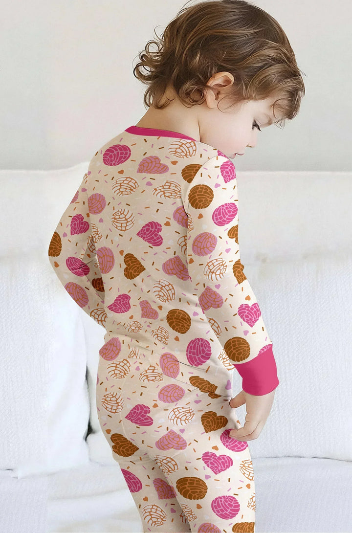 Sweet Concha Bamboo Two Piece Long Sleeve Pajama Set