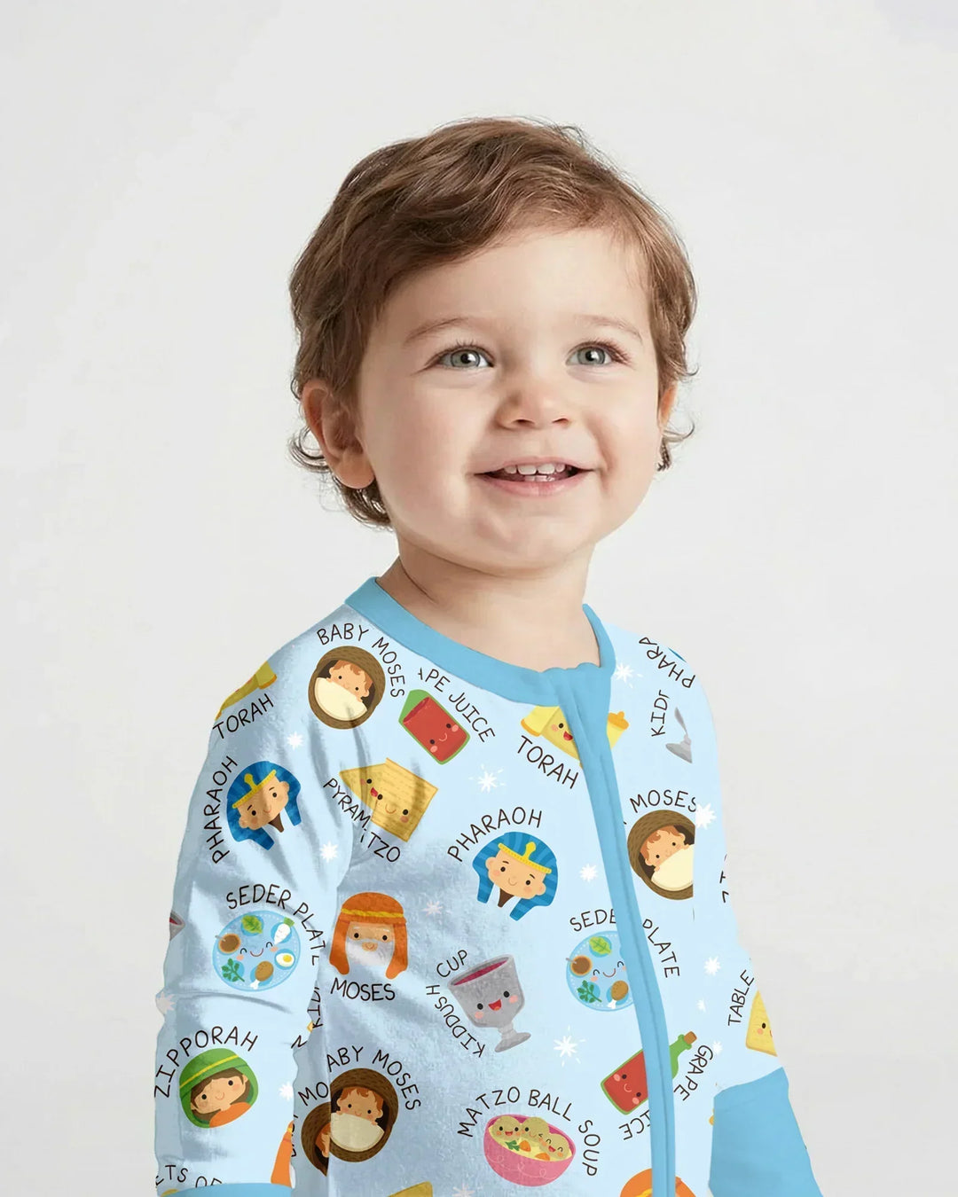Cute Passover Characters Bamboo Convertible Zippy