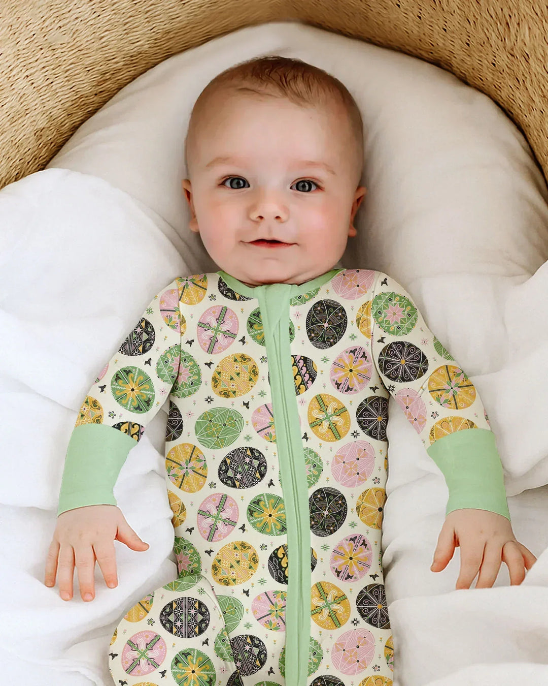Pysanky Eggs Family Matching Bamboo Convertible Zippy