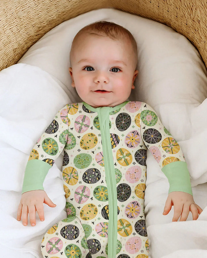 Pysanky Eggs Family Matching Bamboo Convertible Zippy