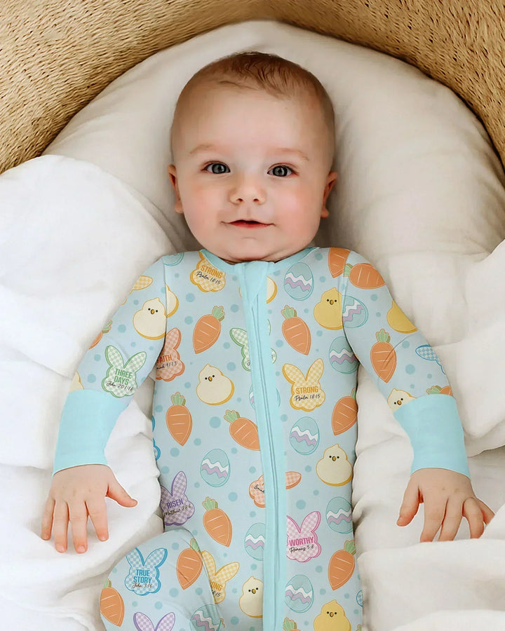 Easter Christian Bunny Bamboo Convertible Zippy