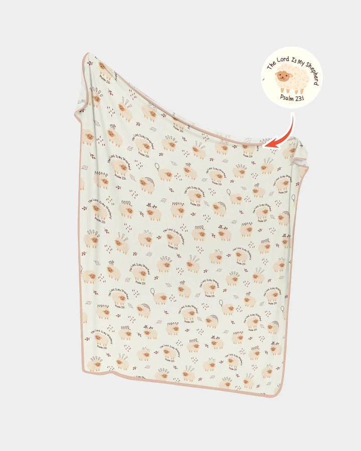 The Lord Is My Shepherd Baby Bamboo Blanket