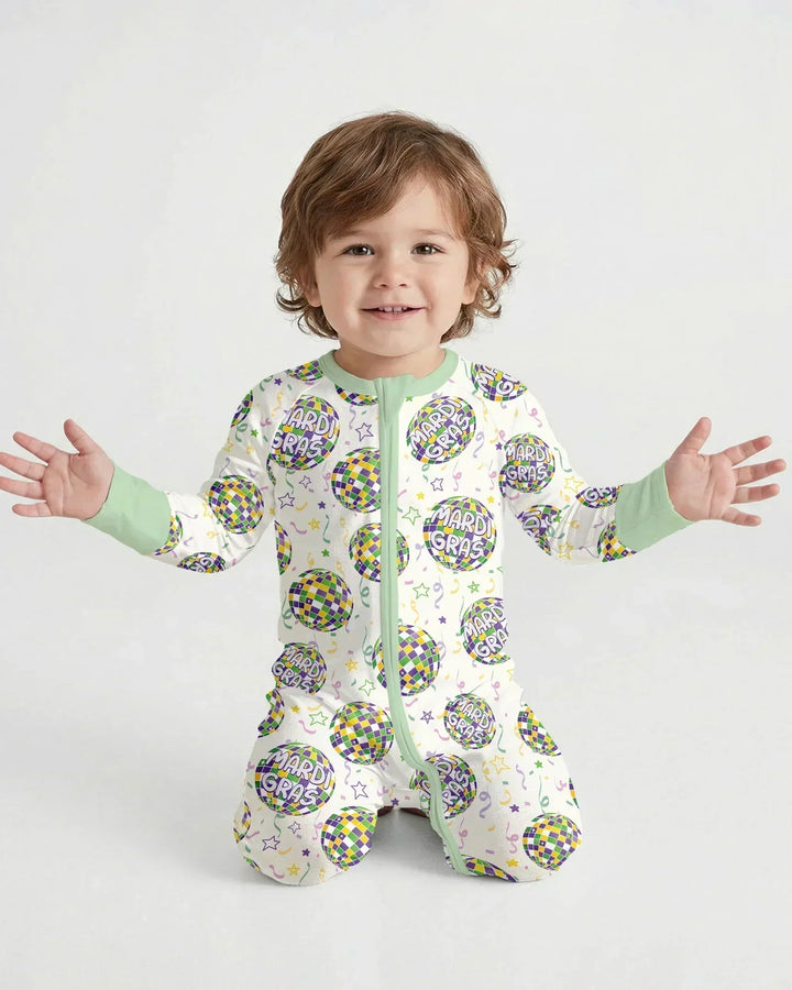 Mardi Gras Disco Ball Bamboo Convertible Zippy