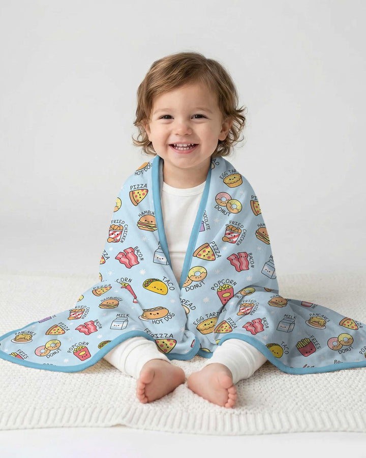 Kawaii Yummy Food Bamboo Blanket