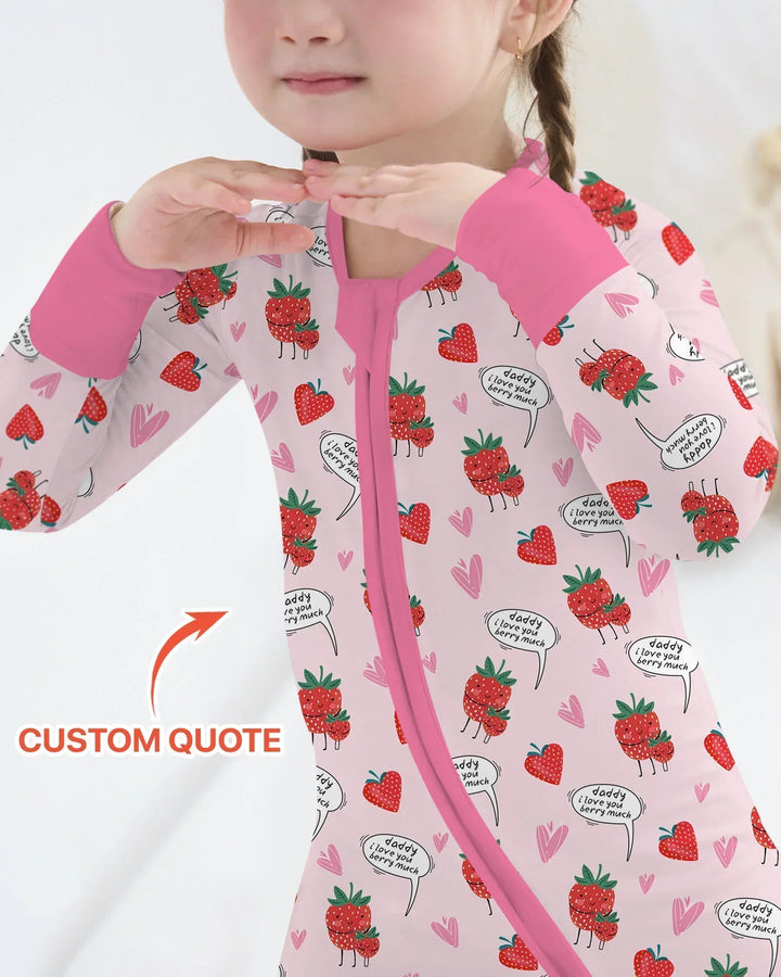 I love you berry much Bamboo Convertible Zippy