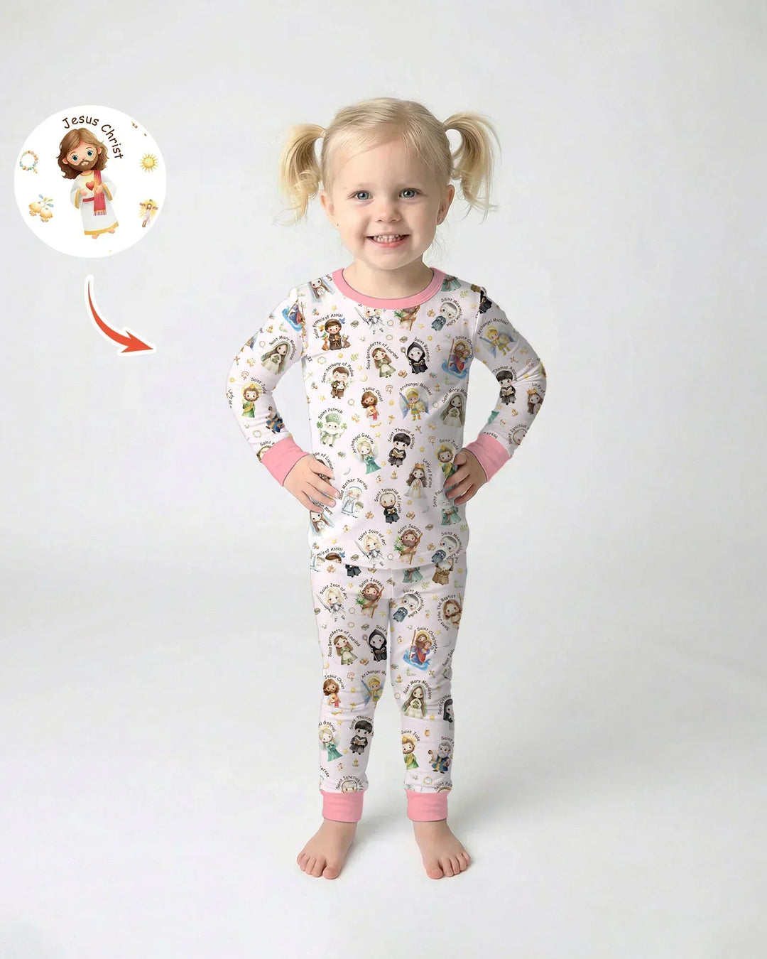 Little Saints Bamboo Two Piece Long Sleeve Pajama Set