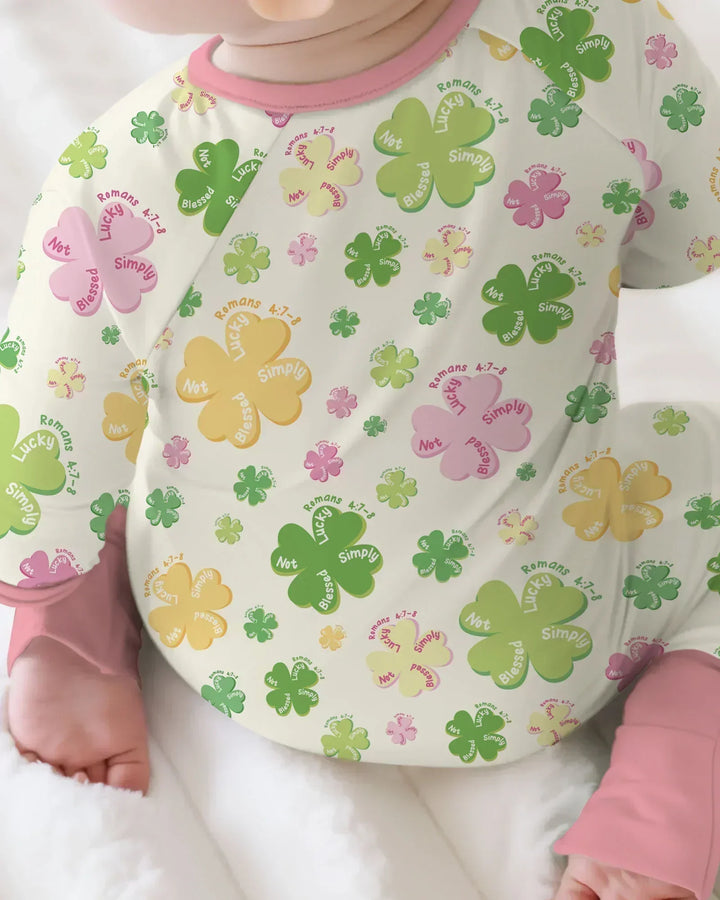 Shamrocks Print St. Patrick's Day Bamboo Convertible Zippy