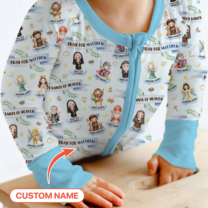 Holy Saints of Heaven Custom Name Bamboo Convertible Zippy