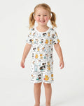 Biochemistry Cat Bamboo Two Piece Short Sleeve Shorts Pajama Set