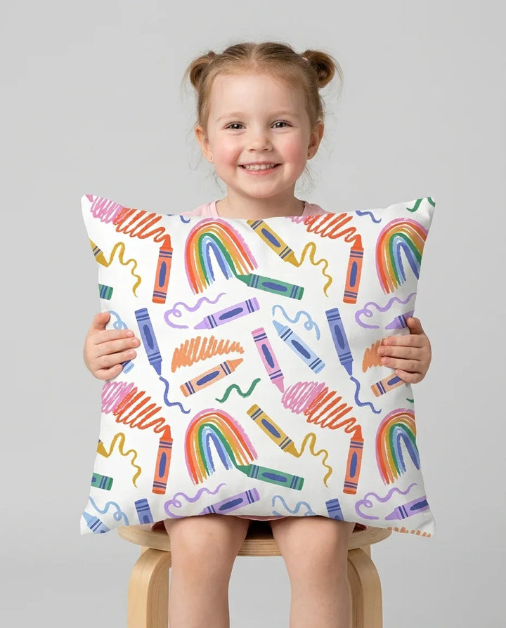 Crayon Chaos Bamboo Pillow Case