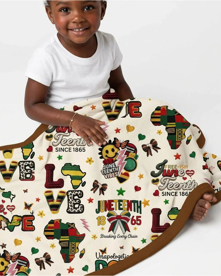 Juneteenth Breaking Every Chain Bamboo Blanket