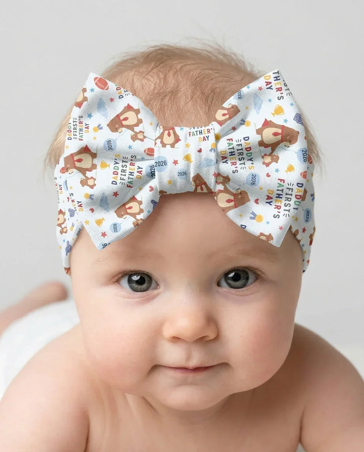 First Father's Day Daddy Bear Family Matching Headband