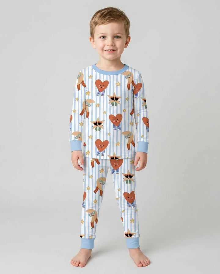 Dance More Dances Bamboo Two Piece Long Sleeve Pajama Set