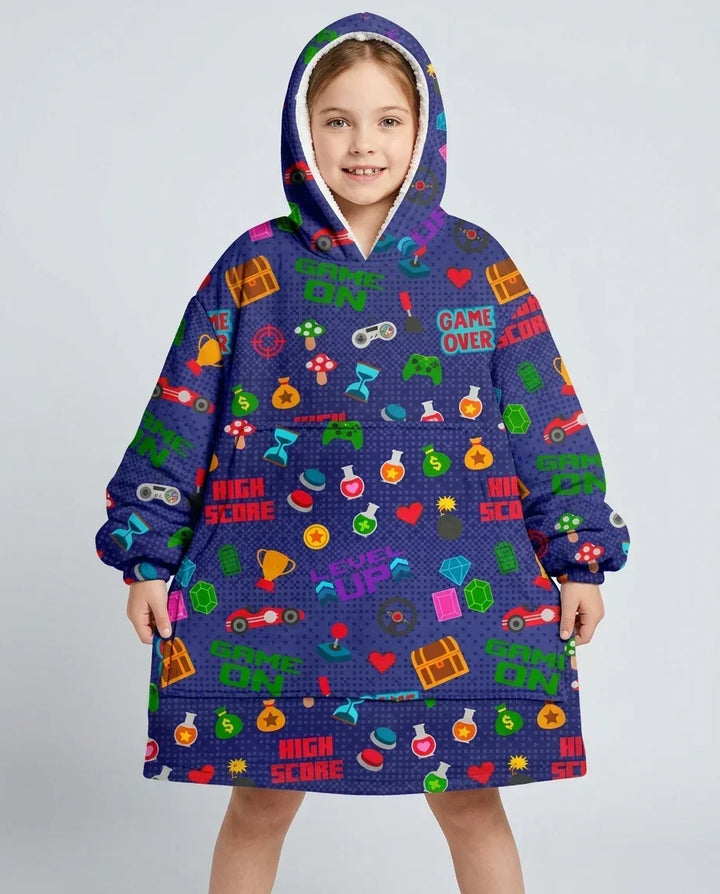 Gamer Mode On Family Matching Bamboo Blanket Hoodie